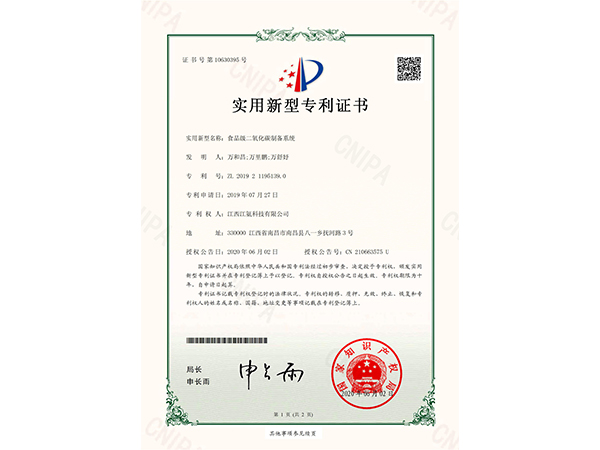 专利11-食品级二氧化碳制备系统